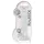 RealRock - priehľadné realistické dildo (priehľadné, 22 cm)