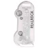 RealRock - priehľadné realistické dildo (priehľadné, 22 cm)