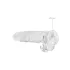 RealRock - priehľadné realistické dildo (priehľadné, 22 cm)