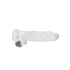 RealRock - priehľadné realistické dildo (priehľadné, 22 cm)