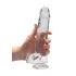 RealRock - priehľadné realistické dildo (priehľadné, 22 cm)