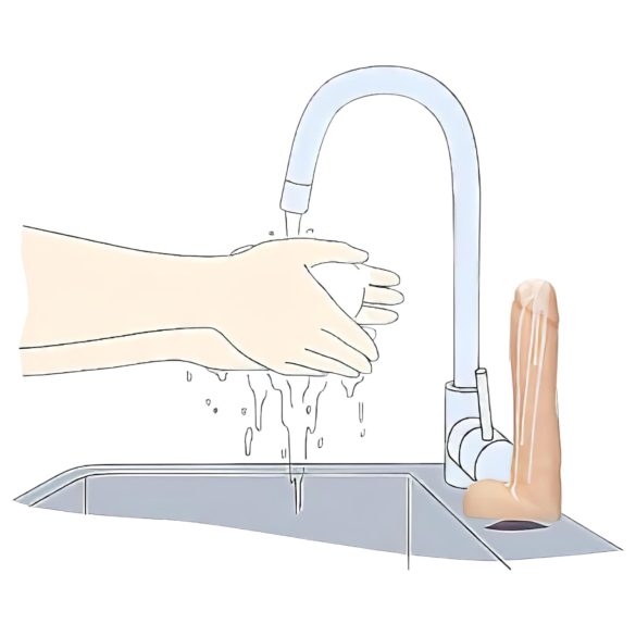 Dicky Cum - erotické mydlo penis s semenníkmi - prírodné - 250g