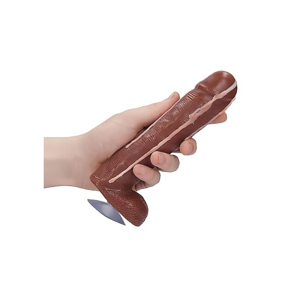 Dicky Cum - mydlo penis s semenníkmi - hnedé - 250g