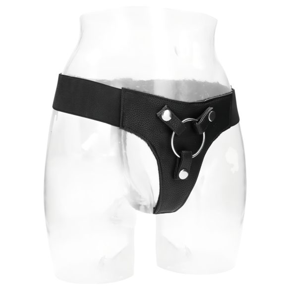 RealRock - popruh na nasadzovací postroj - elastický - čierny