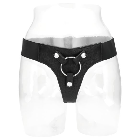 RealRock - popruh na nasadzovací postroj - elastický - čierny