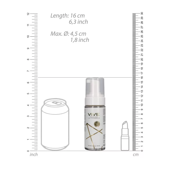 Vive - čistič erotických hračiek - pena - 140 ml