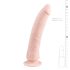 Easytoys - realistický dildo s prísavkou - 100% silikón - 21 cm - telová farba