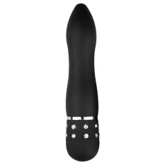 Easytoys - mini vibrátor s diamantovým dizajnom - čierny