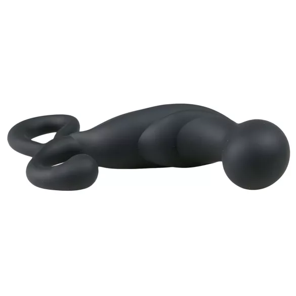 EasyToys - masážer prostaty - čierny silikónový dildó