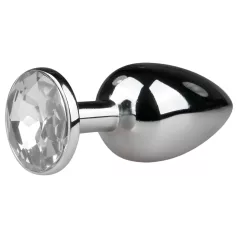 EasyToys - kovový análny kolík (strieborno-biely)