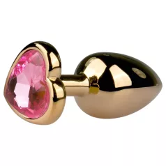 Easytoys - análny kolík - kovový, ružovo-zlatý, 2,5 cm