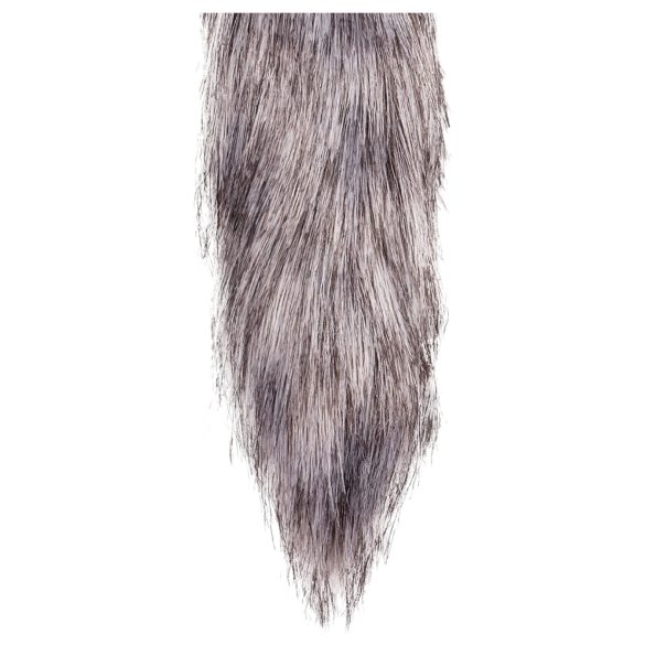 Easytoys - kovový análny kolík s líščím chvostom - strieborný