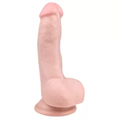   Easytoys - realistické dildó s prísavkou a semenníkmi - 15 cm - telová farba
