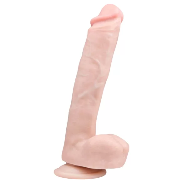Easytoys - realistický dildó s prísavkou a semenníkmi - 26,5 cm - telová farba