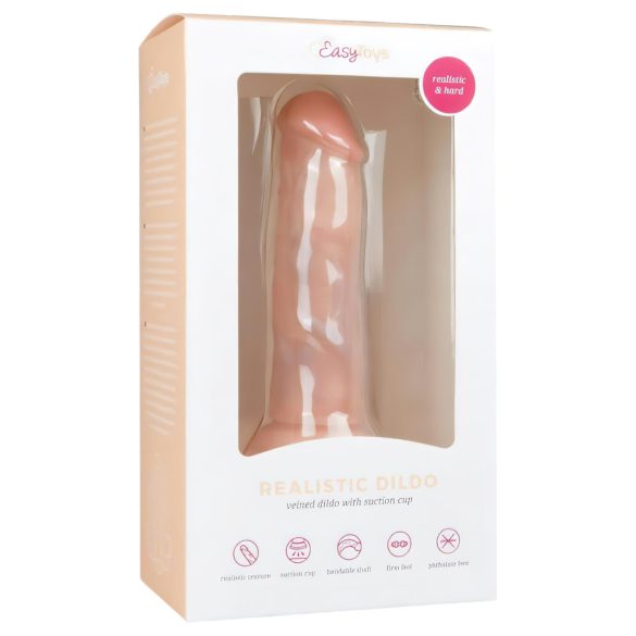 Easytoys - realistický dildo s prísavkou - 15,5 cm - naturálny