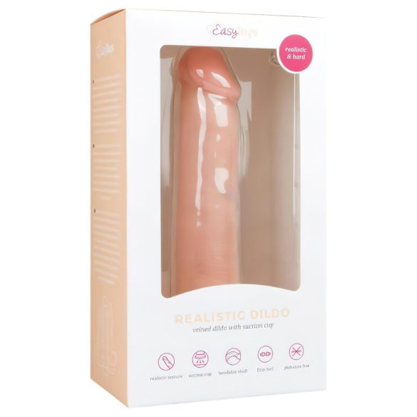 Easytoys - realistický dildo s prísavkou - 20,5 cm - naturálna farba