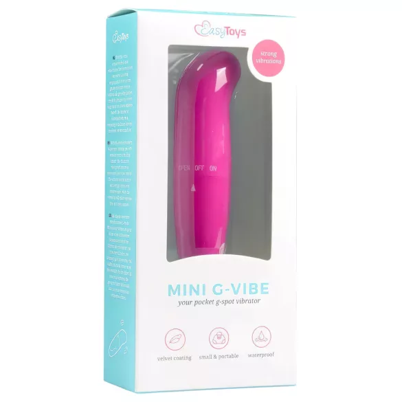 EasyToys - vibrátor na bod G - mini, ružový