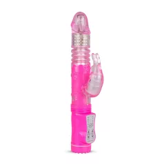 Easytoys Bunny - vibrátor s pohybom - silikón - ružový