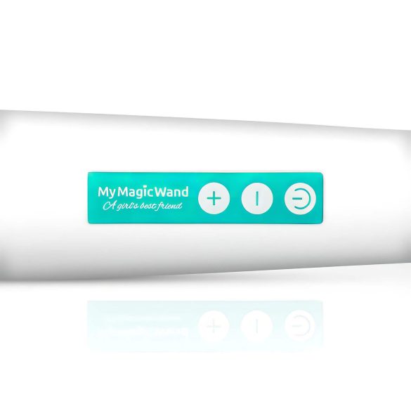 MyMagicWand - masážny vibrátor - silný motor - biela/tyrkysová