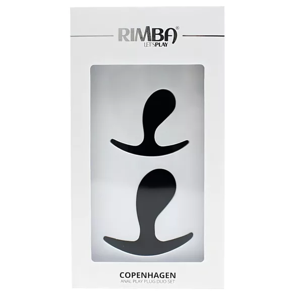 Rimba Copenhagen - sada análnych kolíkov (čierna, 2 ks)