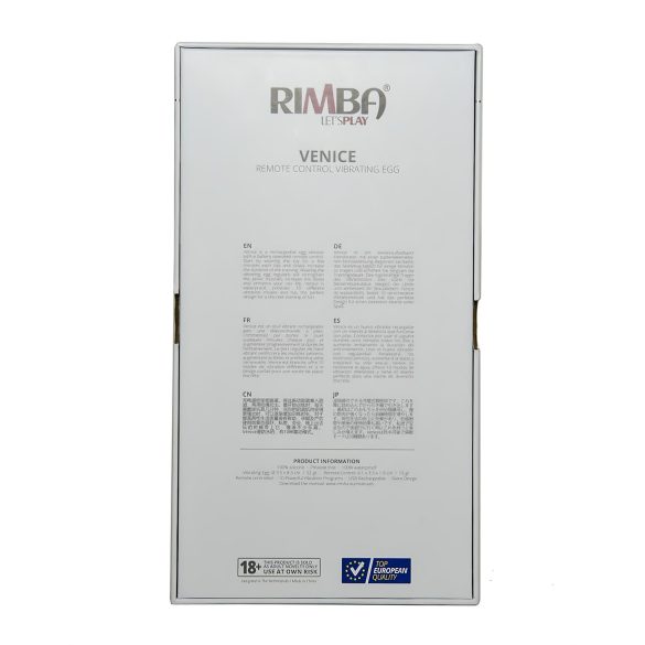 Rimba - vibračné vajíčko na diaľkové ovládanie - nabíjateľné - fialové