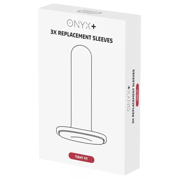 Kiiroo Onyx - masturbátor manžeta - tesné prevedenie - 3 ks biela