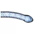 Gildo Glass No. 5 - sklenené dildo - špirálový tvar - priehľadné modré