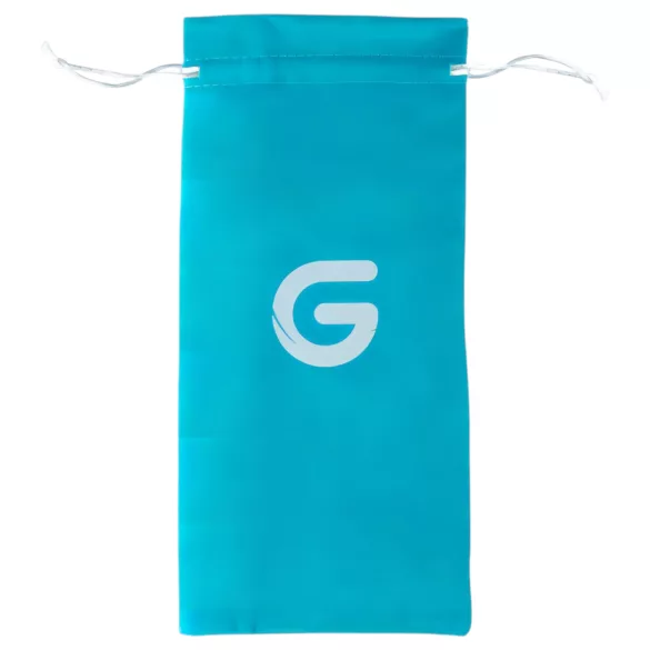 Gildo Glass No. 5 - sklenené dildo - špirálový tvar - priehľadné modré