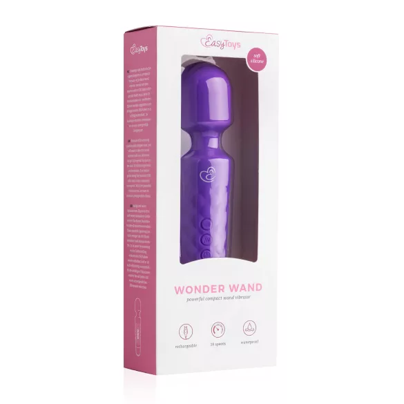 EasyToys - mini masážny vibrátor - nabíjateľný - fialový