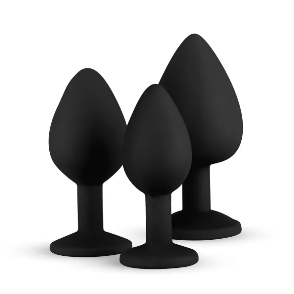 Easytoys - análny plug set - čierny