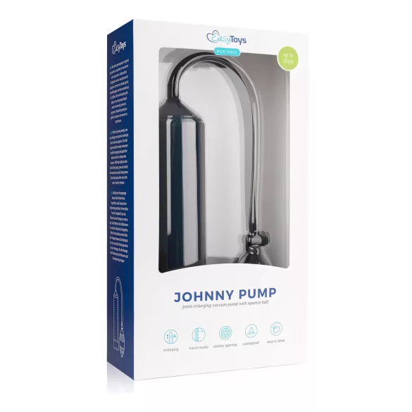 Easytoys - vákuová pumpa na penis - čierna