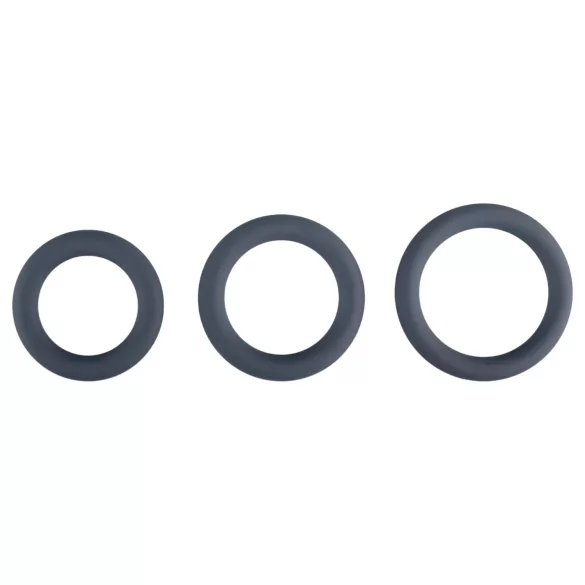 Boners - erekčný krúžok set - 3 ks - sivá