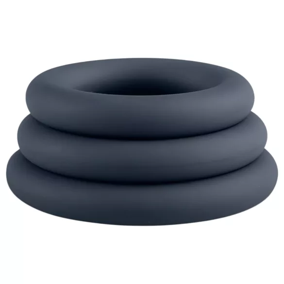 Boners - erekčný krúžok set - 3 ks - sivá