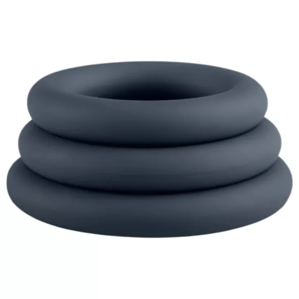 Boners - erekčný krúžok set - 3 ks - sivá