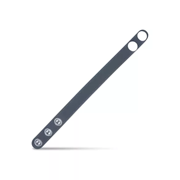 Boners - nastaviteľný erekčný krúžok na penis S/M - silikón sivý