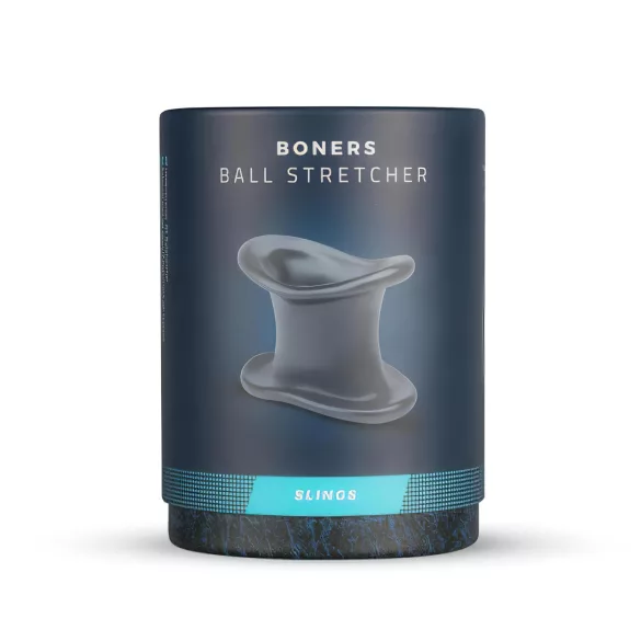 Boners - erekčný krúžok a ťahač v jednom - silikón sivý