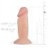 Real Fantasy Archi - realistický dildo - 11,5 cm - prírodná farba