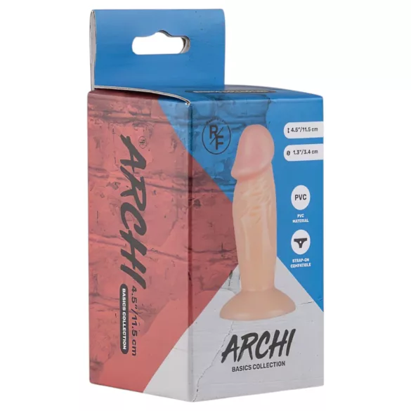 Real Fantasy Archi - realistický dildo - 11,5 cm - prírodná farba