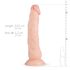 Real Fantasy Dylan - realistický dildo - 23 cm - telová farba