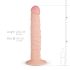 Real Fantasy Scott - realistický dildo - 25 cm - telová farba