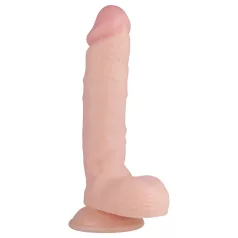   Real Fantasy Glynn - realistické dildo s semenníkmi - 25 cm - telová farba