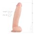 Real Fantasy Dwane - realistický dildo s semenníkmi - 31 cm - telová farba