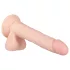 Real Fantasy Lewis - vibrátor realistický na batérie - 22 cm - telová farba