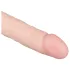 Real Fantasy Lewis - vibrátor realistický na batérie - 22 cm - telová farba