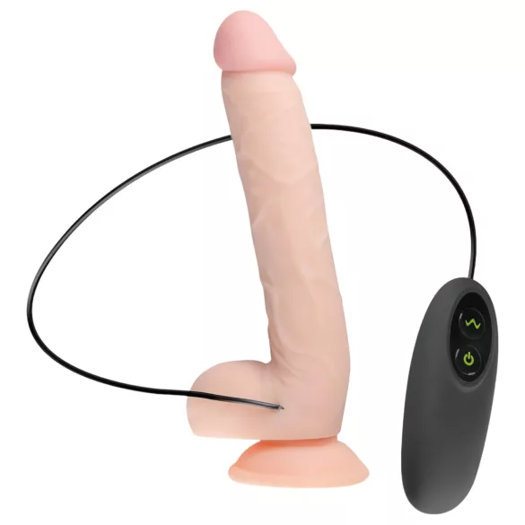 Real Fantasy Elvin - vibrátor na batérie - realistický - 28 cm - telová farba