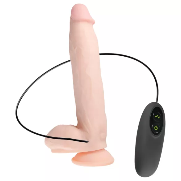 Real Fantasy Dwane - realistický vibrátor na batériu - 31 cm - telová farba