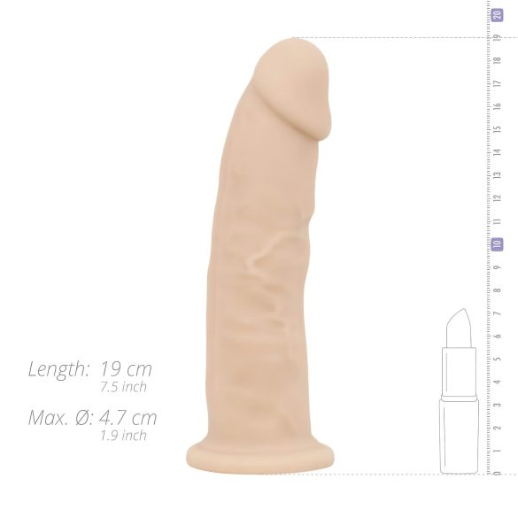 Real Fantasy Parker - realistický dildo - 19 cm - prírodná farba