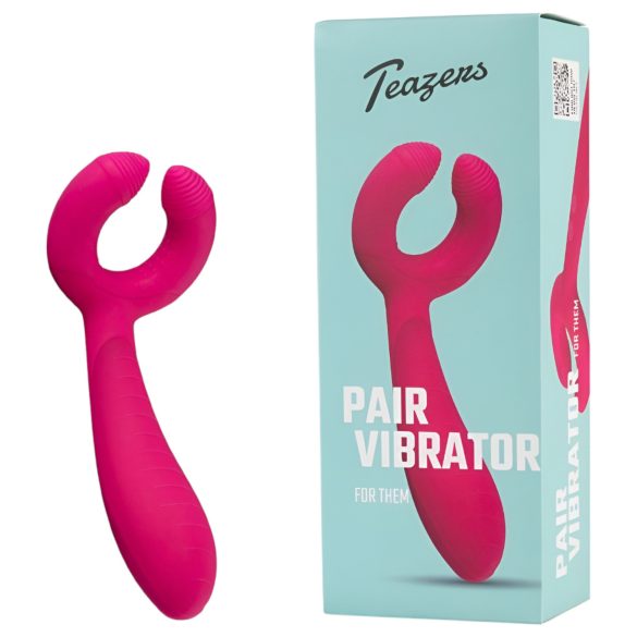 Easytoys Couple - nabíjateľný, vodotesný párový vibrátor (ružový)