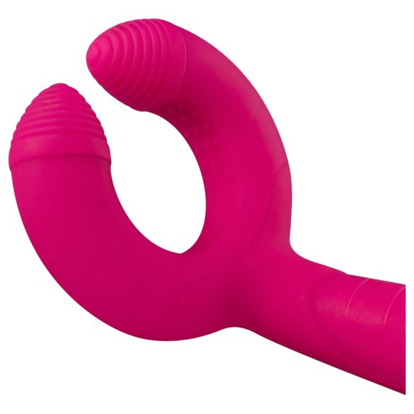 Easytoys Couple - nabíjateľný, vodotesný párový vibrátor (ružový)
