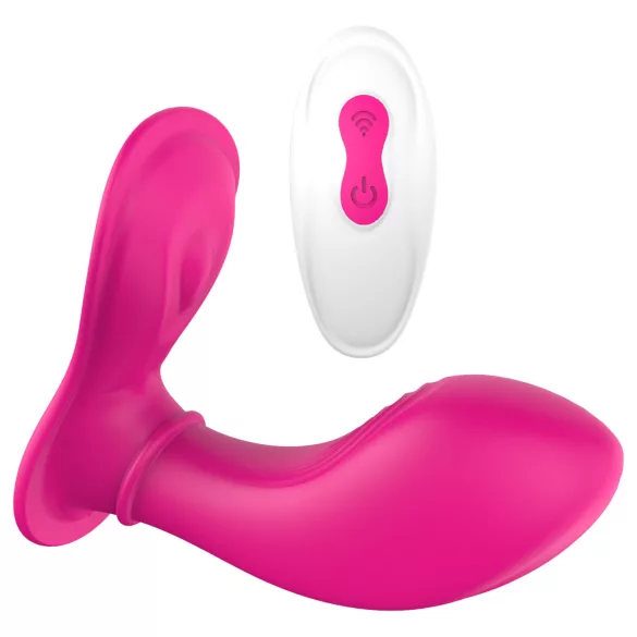 Dreamtoys Essentials - nositeľné vibračné nohavičky s dráždičom bodu G (magenta)